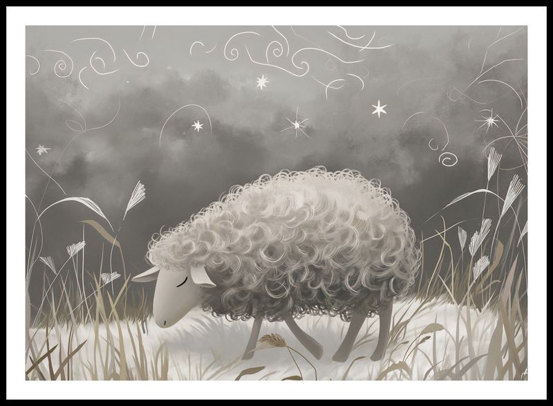 Plakat 84,1x59,4cm Bujna Owca zdjęcie 3