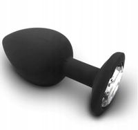 KOREK ANALNY Z KRYSZTAŁEM SILIKONOWY SILIKON ANAL