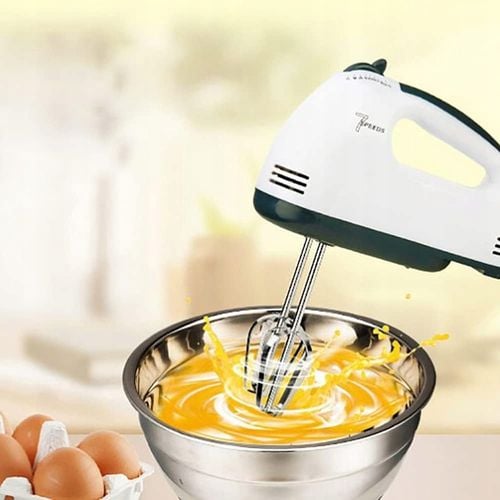 MIKSER RĘCZNY ROBOT KUCHENNY + 4 KOŃCÓWKI DUŻA MISA STOJAK 7 BIEGÓW na Arena.pl