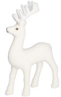 RENIFER WELUROWY STOJĄCY FIGURKA OZDOBA DO STROIKA