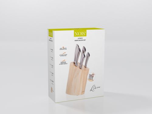 Zestaw noży LIBRA w bloku 6 elementów NOIS na Arena.pl