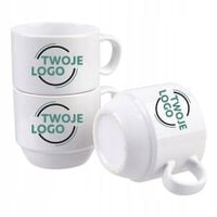 Filiżanka 170 ml z nadrukiem TWOJE LOGO NAPIS gadżet firmowy 10 sztuk