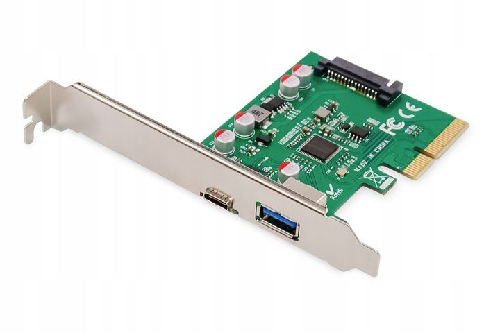 Digitus Karta PCIe USB 3.1 z Portem USB-C & USB-A, 10 Gb/s zdjęcie 1