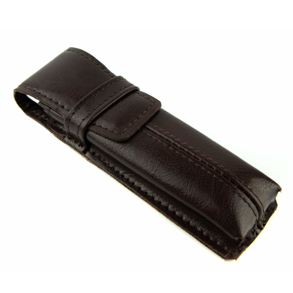 062 Piórnik mały twardy-brąz KEMER zdjęcie 1