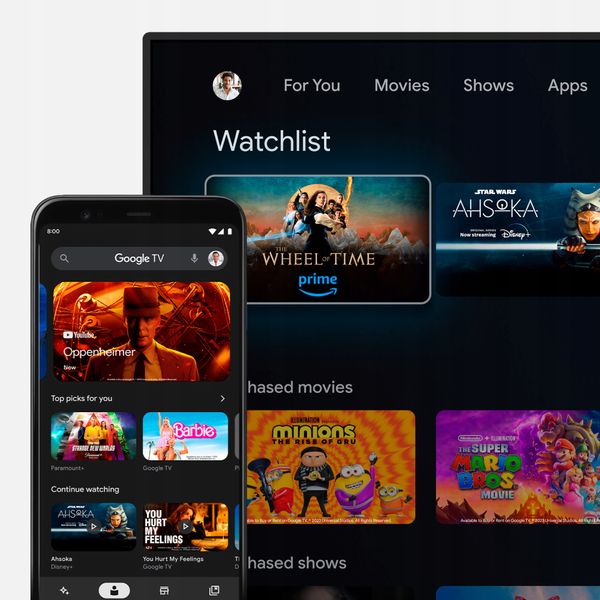 Telewizor SMART Google TV 32" HD WiFi DVB-T2 H.265 HEVC HDR Chromecast zdjęcie 4