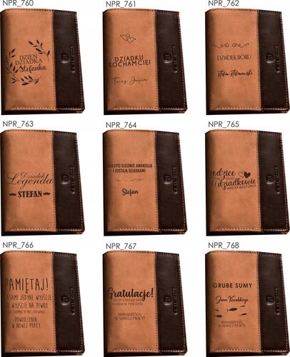 Portfel grawerowany portfele z grawerem TWÓJ TEKST na Arena.pl