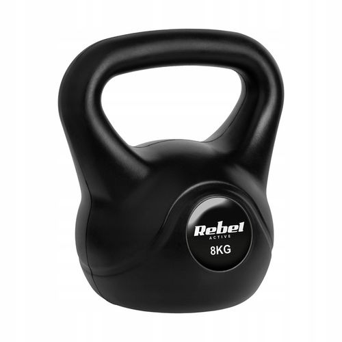 Kettlebell 8kg kettle hantel obciążenie odważnik kula do ćwiczeń ABS Rebel na Arena.pl