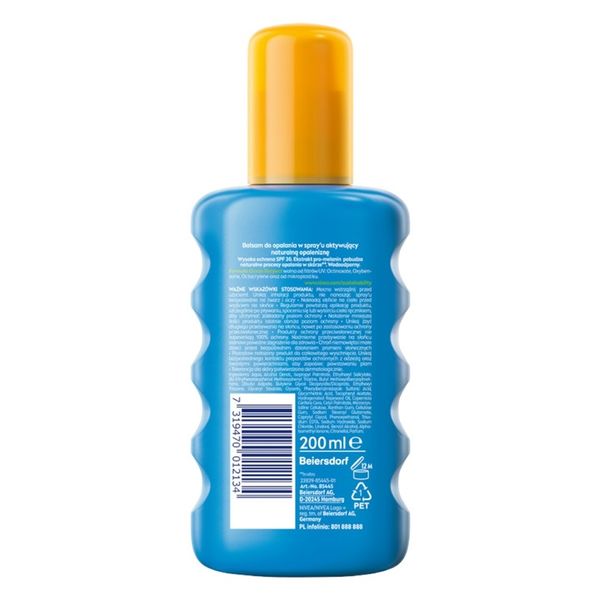 NIVEA SUN Protect & Bronze Spray do opalania SPF 30, 200 ml zdjęcie 2