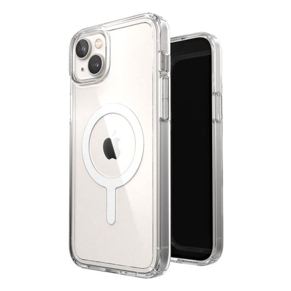 Speck Gemshell + MagSafe - Etui do iPhone 14 Plus z połowką MICROBAN (Clear) zdjęcie 7