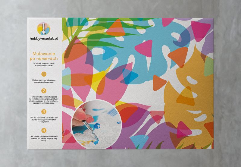 Malowanie po numerach – Panda - 30x40 rama zdjęcie 4