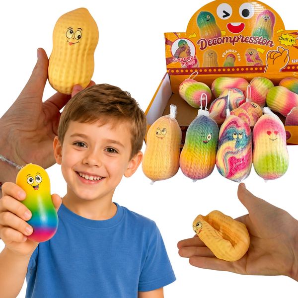 Gniotek SQUISHY Orzeszek kolorowy B-3316 do ściskania zdjęcie 1