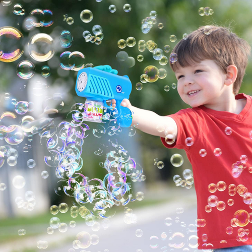pistolet na bańki mydlane aparat do tworzenia baniek mydlanych + płyn na Arena.pl