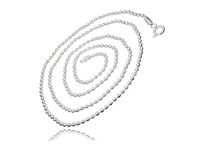 DELIKATNY SREBRNY ŁAŃCUSZEK KULKOWY KULKI KULECZKI 1.5MM 60CM