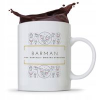 Kubek Prezent Dla Barmana Barmanki Barman Bar Z Nadrukiem Ze Zdjęciem