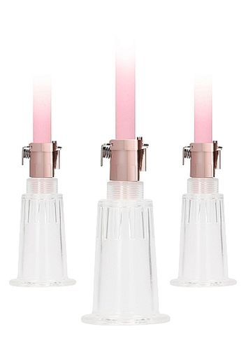 automatic rechargeable clitoral & nipple pump set - medium - pin na Arena.pl