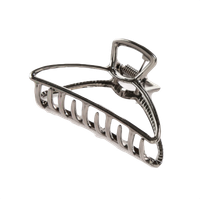 Spinka do włosów elegancka ozdoba solidna szczęka zacisk klamra czarna