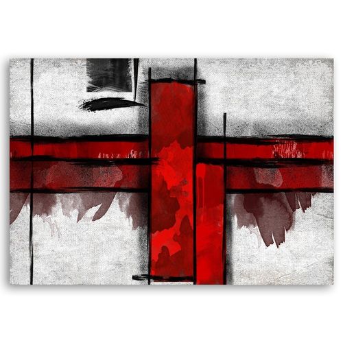 Emaga Obraz na płótnie, Czerwone prostokąty abstrakcja - 60x40 na Arena.pl