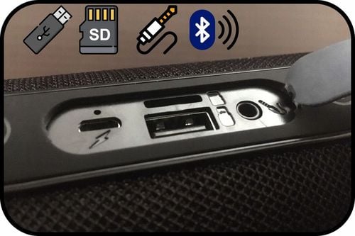 GŁOŚNIK BLUETOOTH USB SD AUX PRZENOŚNY BEZPRZEWODOWY RADIO FM WIEŻA na Arena.pl