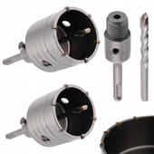 FREZ DO MURU OTWORNICA 65mm + 80mm SDS+ ZESTAW OTWORNIC