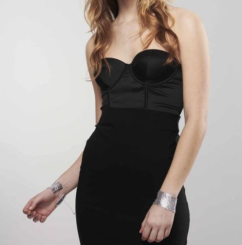 kajdanki desir metallique mesh silver handcuffs bijoux indiscrets na Arena.pl