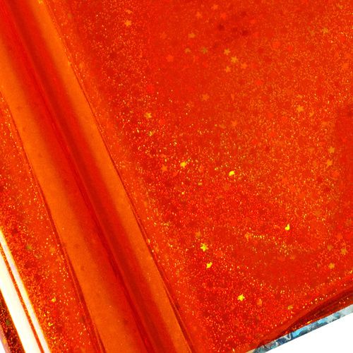 Folia do hot stampingu z wzorem - Glitter Orange zdjęcie 2