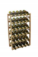 Regał na wino drewniany stojak na 30 butelek półka PRODUCENT