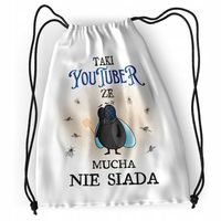 Plecak Dla Youtubera Sportowy Szkolny Worek Torba Z Nadrukiem Ze Zdjęciem