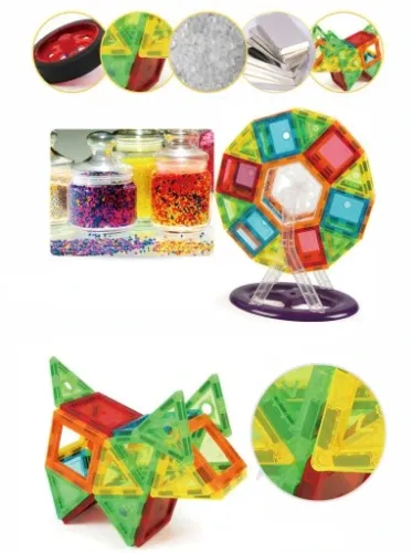 KLOCKI MAGNETYCZNE 3D MAGNETIC 70el Edukacja Panel na Arena.pl