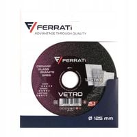 Tarcza diamentowa Ferrati VETRO 125mm do cięcia i szlifowania gresu