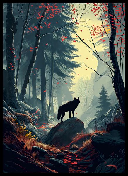 Plakat 39,5x55cm Leśne Echa zdjęcie 2