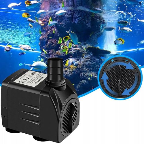 Mocna Pompa 2000L/h DO oczka WODNEGO FONTANNA KASKADA + 3 Końcówki na Arena.pl