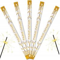 ELEGANCKIE DŁUGIE ZIMNE OGNIE WESELNE 70cm 30szt - GOLD EDITION OPAKOWANIA