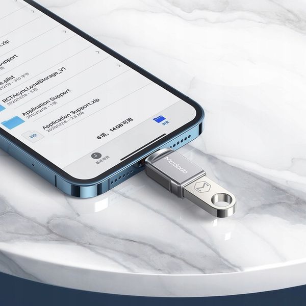 MCDODO ADAPTER PRZEJŚCIÓWKA USB-A 3.0 DO LIGHTNING IPHONE IPAD 3A OTG zdjęcie 9