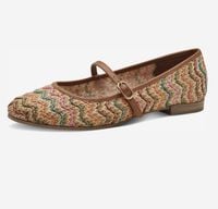 Baleriny Tamaris z paskiem w kolorze beżowym R.40