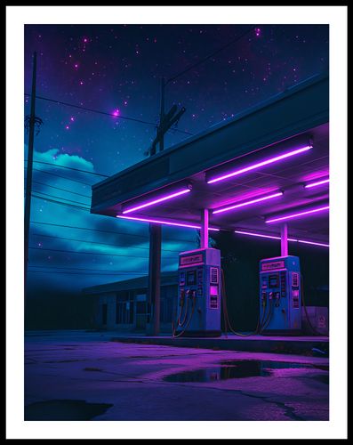 Plakat 50x65cm Moc Neonowej Nocy na Arena.pl