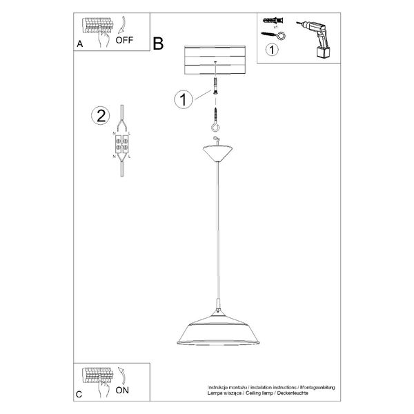 Lampa wisząca FRIKA biała zdjęcie 11