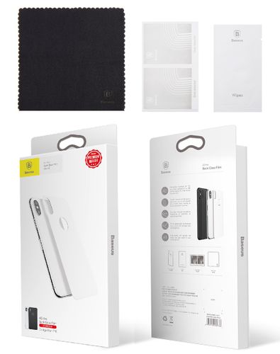 Szkło hartowane 4D tył Baseus ALLcoverage Iphone X białe na Arena.pl