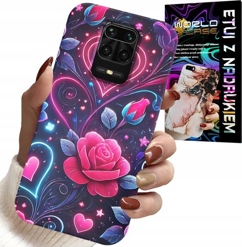 ETUI DO XIAOMI NOTE 9 PRO / 9S - SERCE, RÓŻA, NASTOLETNIE CASE + SZKŁO na Arena.pl