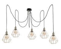 Lampa wisząca 5xE27 COMO GOLD