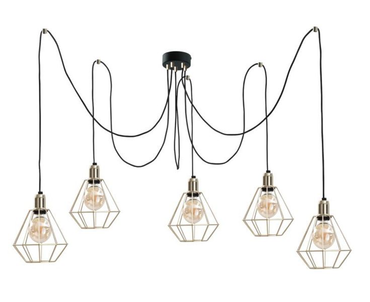 Lampa wisząca 5xE27 COMO GOLD zdjęcie 1