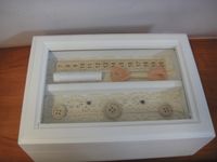 pudełko drewniane na nici 20x14cm