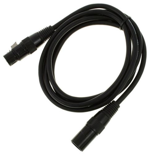 Kabel przewód DMX do świateł oświetlenia XLR XLR 2 m 110 Ohm 3 pin Czarny na Arena.pl