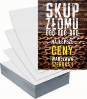 Ulotki A4 reklamowe firmowe 100szt różne wzory SKUP ZŁOMU