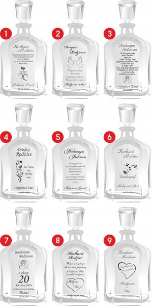 KARAFKA na Rocznicę Ślubu Jubileusz URODZINY zdjęcie 7