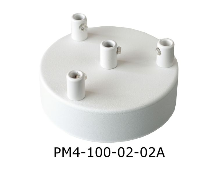 Podsufitka Biała 4 otwory 100mm + biały hamulec zdjęcie 1