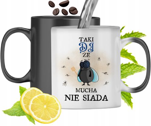 Kubek Magiczny Dla Dja Zmieniający Kolor Prezent Z Nadrukiem Ze Zdjęciem na Arena.pl