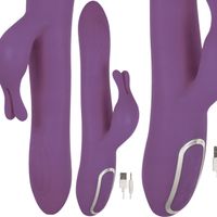 "Królikowy Wibrator Zakrzywiony do Stymulacji Punku G i Łechtaczki"