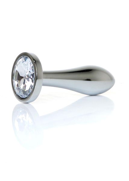 Plug-Jewellery Silver Plug- Clear S zdjęcie 2