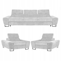 Zestaw mebli wypoczynkowych salonu Savio Sofa 3os fotele beż Family Meble