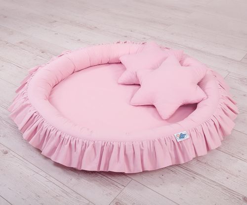 Gniazdko z falbanką - różowe na Arena.pl